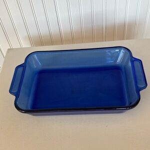 Anchor Hocking Cobalt Blue Baking Dish, 8” x 11.5” x 2”, 2 Quarts